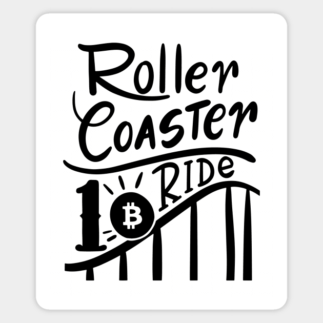 Bitcoin Roller Coaster Ride Magnet by nataliagonzalez